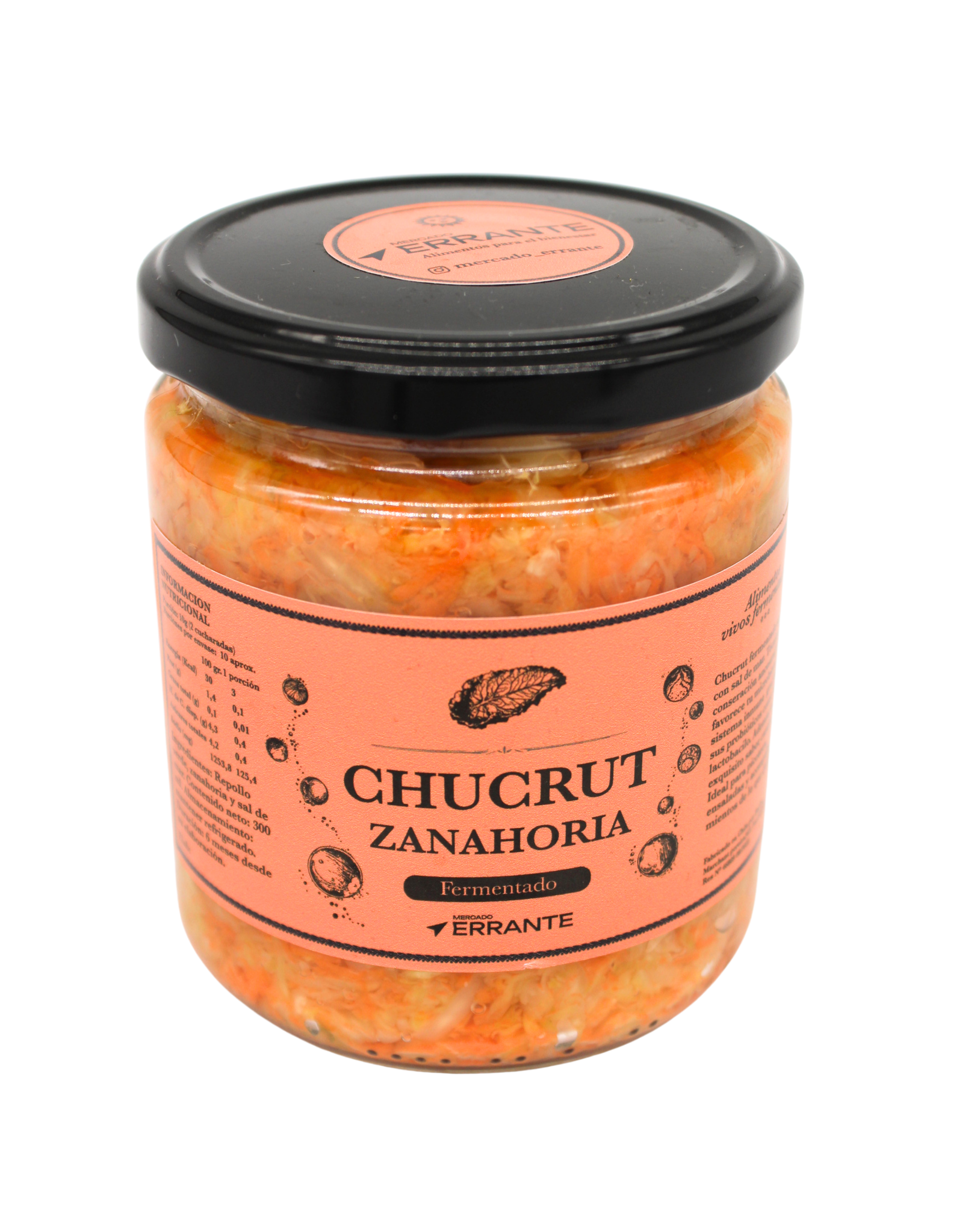 Chucrut con Zanahoria fermentado