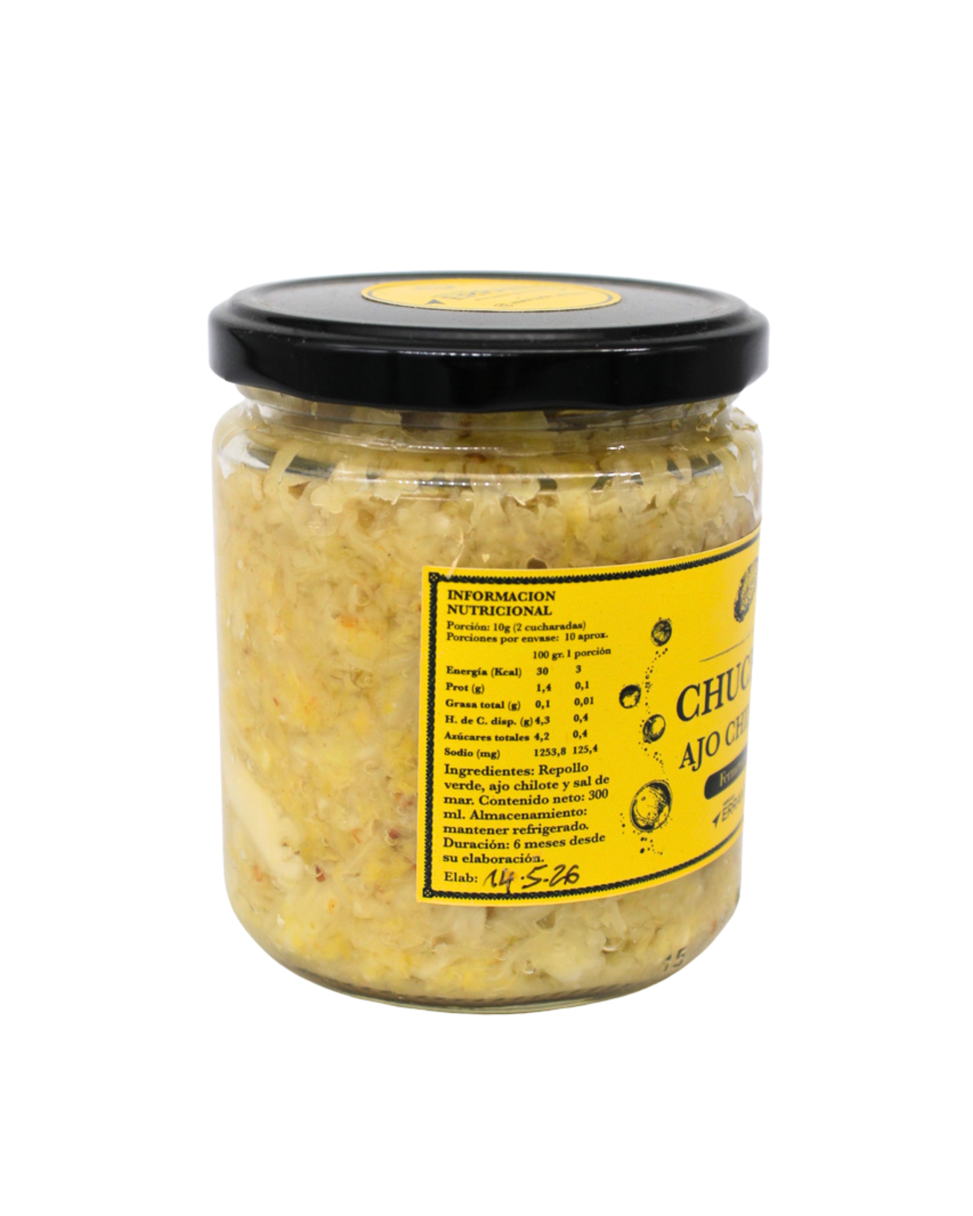 Chucrut Natural Fermentado Ajo Chilote