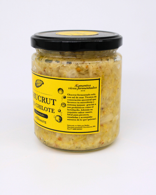 Chucrut Natural Fermentado Ajo Chilote