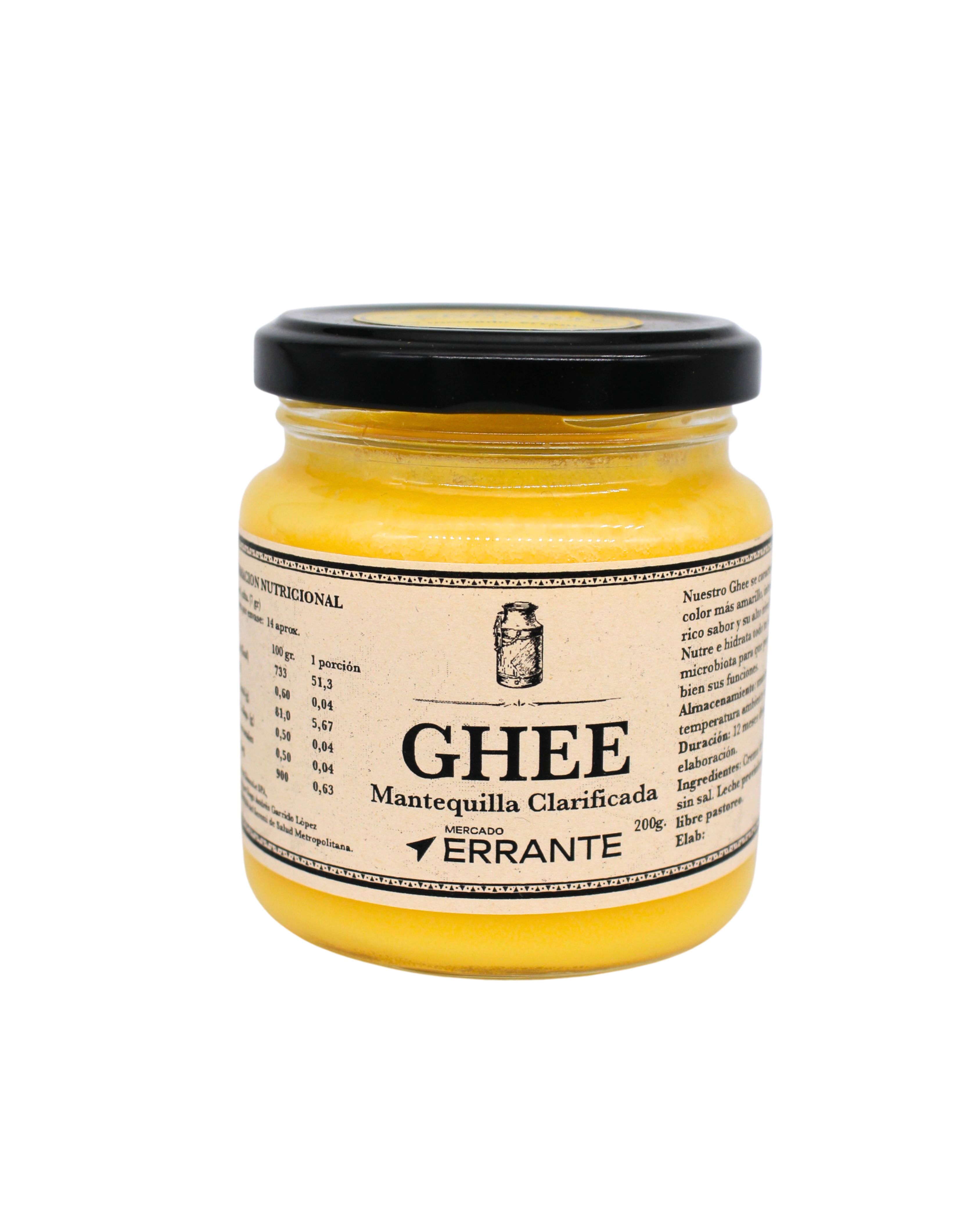 Ghee o mantequilla clarificada 200ml
